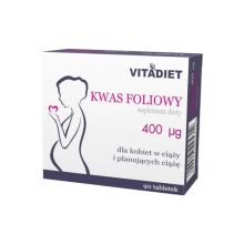 VITADIET Kwas foliowy 400 μg 90 tabletek