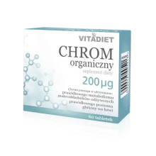 VITADIET Chrom organiczny 200 μg 60 tabletek