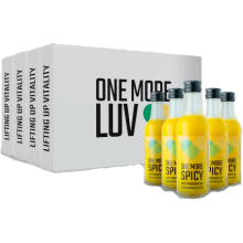 One More LUV BIO Shot imbirowy z kurkumą, miodem i pieprzem cayenne 12x50 ml