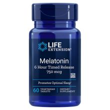 Life Extension Melatonina (Przedłużone uwalnianie) 750 µg 60 tabletek