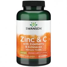 Swanson Czarny Bez + Cynk + Witamina C + Echinacea 60 tabletek