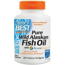 Doctor's Best Pure Wild Alaskan Fish Oil 180 kapsułek