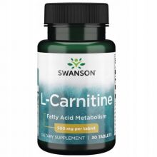 Swanson L-karnityna 500 mg 30 tabletek