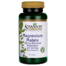 Swanson Magnesium malate (Jabłczan magnezu) 60 tabletek