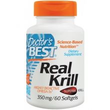 Doctor's Best Real Krill olej z kryla 350mg  - 60 kapsułek miękkich