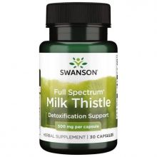 Swanson Milk Thistle (Ostropest plamisty) 500 mg 30 kapsułek
