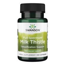 Swanson Full Spectrum Milk Thistle (Ostropest plamisty) 500 mg 30 kapsułek