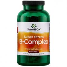 Swanson Super Stress B-Complex z Witaminą C 240 kapsułek