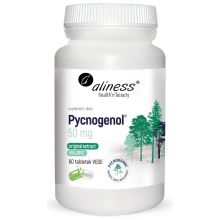 Aliness Pycnogenol ® ekstrakt z kory sosny 65% 50 mg 60 tabletek