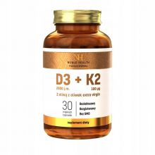 Noble Health D3+K2 w oliwie z oliwek 30 kapsułek