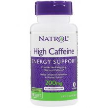 Natrol High Caffeine 200 mg - kofeina bezwodna 100 tabletek