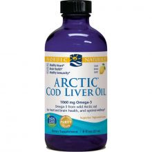 Nordic Naturals Arcitc Cod Liver Oil tran olej z wątroby dorsza arktycznego 1060mg  w płynie o smaku cytrynowym 237ml