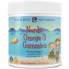 Nordic Naturals Omega-3 Gummies  82mg  - 120 żelek o smaku mandarynkowym