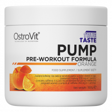 OstroVit PUMP Pre-Workout Formula 300 g o smaku pomarańczowym