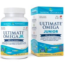 Nordic Naturals Ultimate Omega Junior 680 mg 90 kapsułek miękkich o smaku truskawkowym
