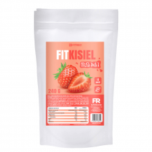 FitRec Fit Kisiel bez cukru 240 g o smaku truskawkowym