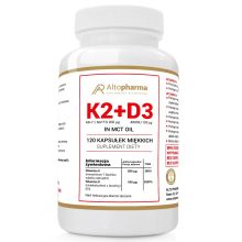 Altopharma Witamina K2MK7 200µg + D3 100µg 4000IU w oleju MCT 120 kapsułek