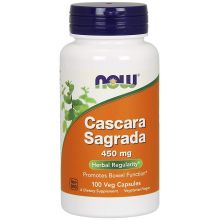 Now Foods Cascara Sagrada 450mg 100 wegańskich kapsułek