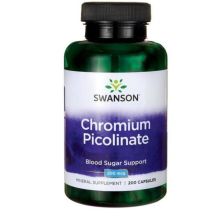 Swanson Chrom pikolinian 200 µg 200 kapsułek
