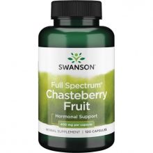 Swanson Full Spectrum Chasteberry Fruit (Niepokalanek pospolity) 400mg  120 kapsułek