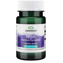 Swanson Fumaran żelaza 18 mg 60 kapsułek