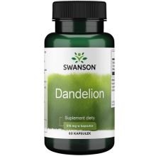 Swanson Mniszek Lekarski (Dandelion Root) 515 mg 60 kapsułek