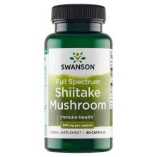 Swanson Shiitake grzybek 500 mg 60 kapułek