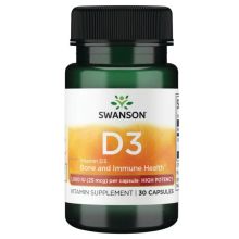 Swanson Witamina D-3 1000 IU 30 kapsułek