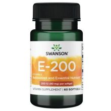 Swanson Witamina E 200 IU 60 kapsułek