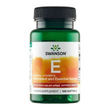 Swanson Witamina E Naturalna 200 IU 100 kapsułek
