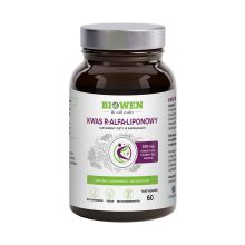 Biowen Kwas alfa-liponowy R-ALA 300 mg 60 kapsułek
