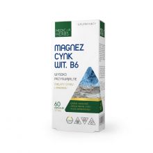 Medica Herbs Magnez, Cynk z Witaminą B6 60 kapsułek