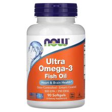Now Foods Ultra Omega-3 500 EPA 250 DHA 90 kapsułek żelowych