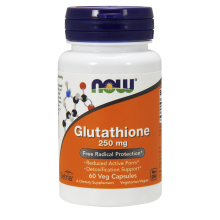 Now Foods Glutathione (Aktywny Glutation) 250 mg 60 kapsułek wegańskich
