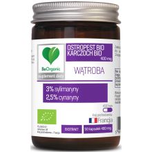 BeOrganic by Aliness Ostropest BIO 3% + Karczoch BIO 2,5% 400mg 50 kapsułek