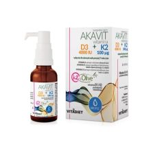 Vitadiet AKAVIT Witamina D3 4000 IU + K2 100 µg krople 210 porcji