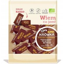 SUPER KRÓWKA Krówki wegańskie kakaowe BIO 150gr