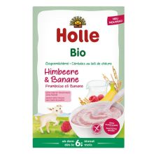 Holle Kaszka Ryżowa Mleczna Malinowo-Bananowa Bezglut. Od 6 Msc BIO 200 g