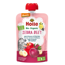 Holle Mus Buraczana Zebra Jabłko-Banan-Burak Od 6 Msc Demeter BIO 100 g