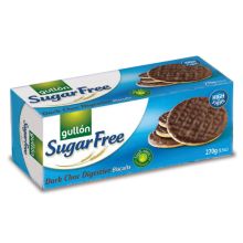 GULLON Ciastka Digestive Dark Choco bez cukru 270 g