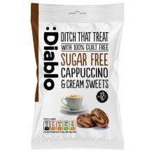 Diablo Cukierki śmietankowe 0% cukru o smaku Cappuccino 75 g