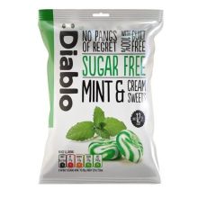 Diablo Cukierki śmietankowe 0% cukru o smaku Mięty 75 g