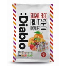 Diablo Fruit Toffees Cukierki gumowe 0% cukru owocowe 75 g
