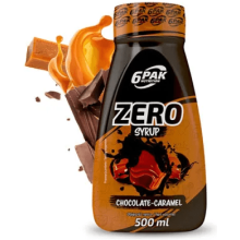 6PAK Syrop Zero 500 ml o smaku czekoladowo-karmelowym