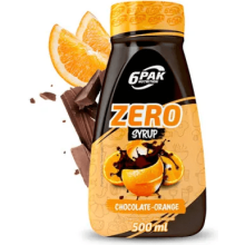 6PAK Syrop Zero 500 ml o smaku czekoladowo-pomarańczowym