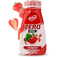 6PAK Syrop Zero 500 ml o smaku truskawkowym