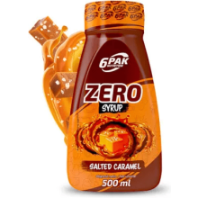 6PAK Syrop Zero 500 ml o smaku słonego karmelu