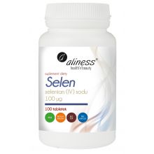 Aliness Selen Selenian (IV) sodu 100 µg 100 tabletek