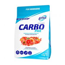 6PAK Carbo PAK 1kg o smaku grejpfrutowym