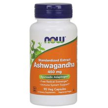 Now Foods Ashwagandha 450 mg ekstrakt standaryzowany 90 kapsułek wegańskich